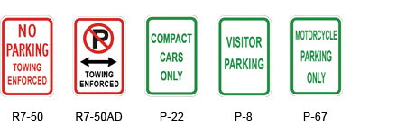 Parking Signs